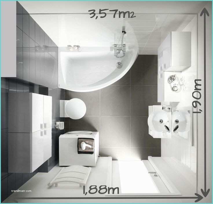 salle de bain 4m2