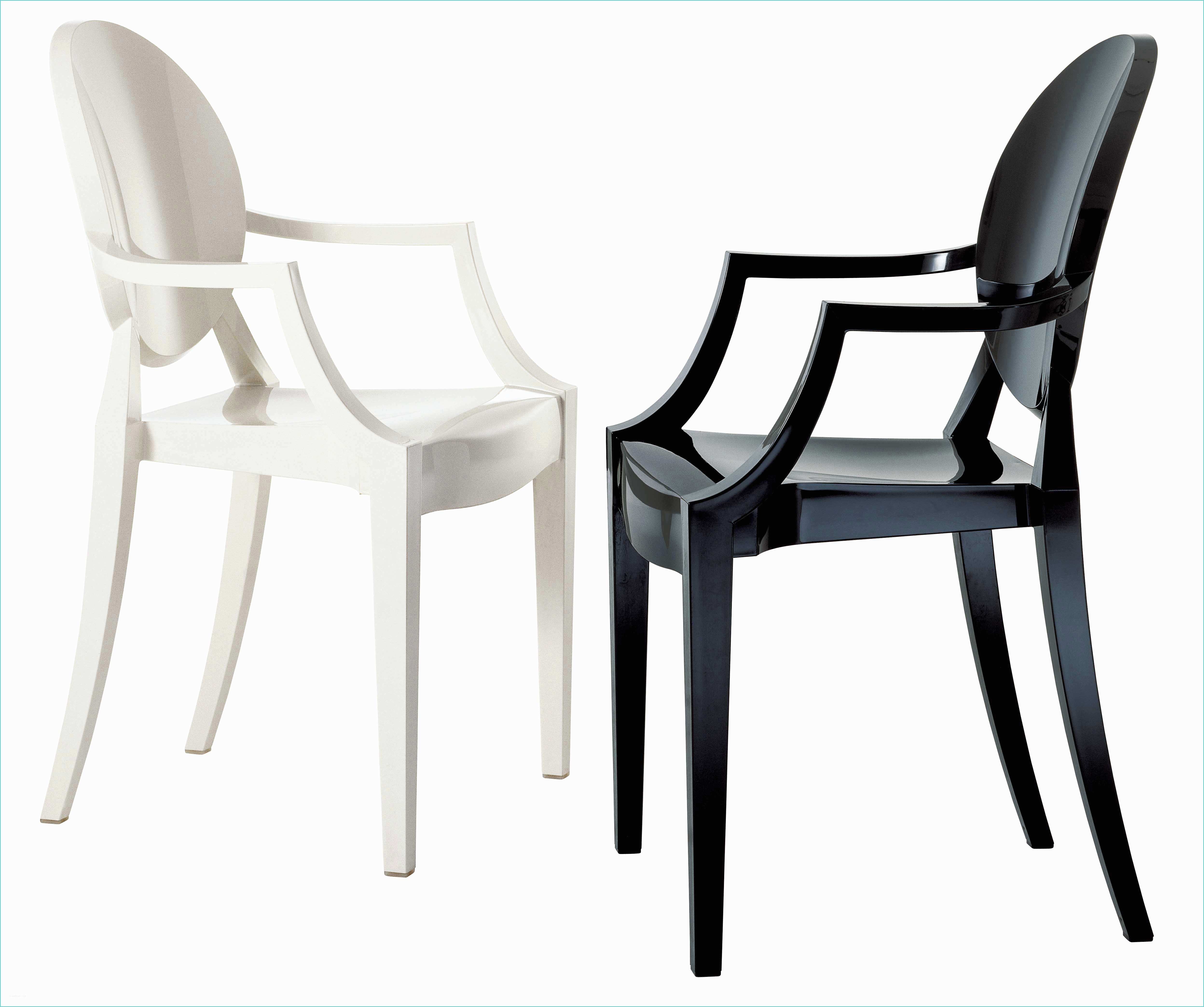 Philippe Starck Chaise Louis Ghost Fauteuil Empilable Louis Ghost Polycarbonate Noir Opaque