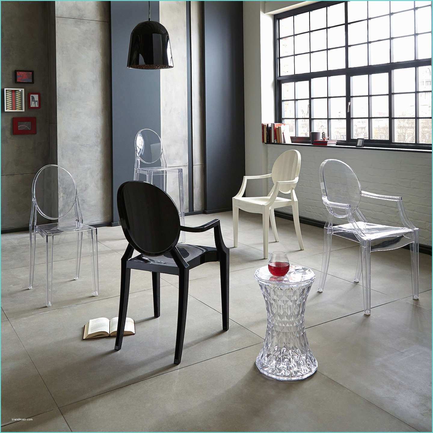Philippe Starck Chaise Louis Ghost Philippe Starck for Kartell Louis Ghost Chair at John Lewis
