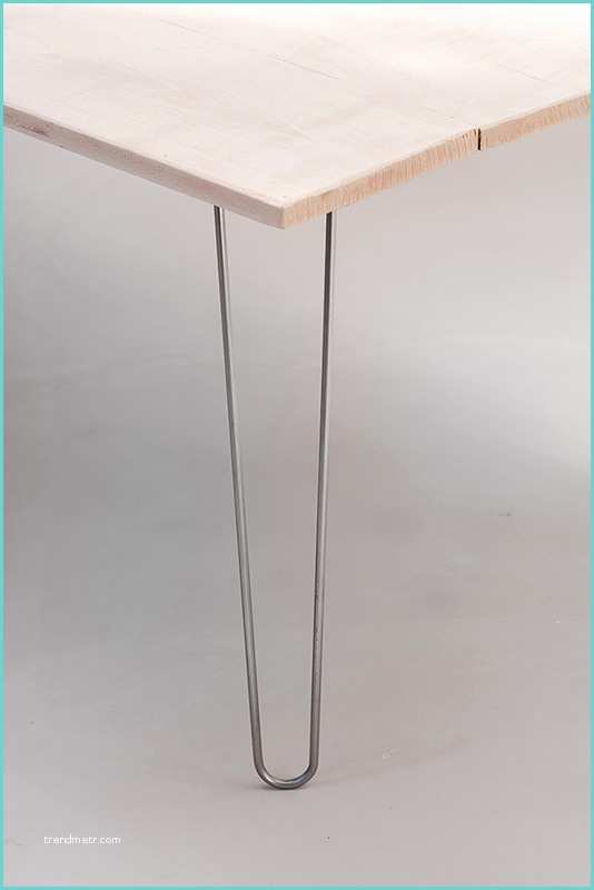 Pieds De Table Metal Design Pied Epingle Loo P 3