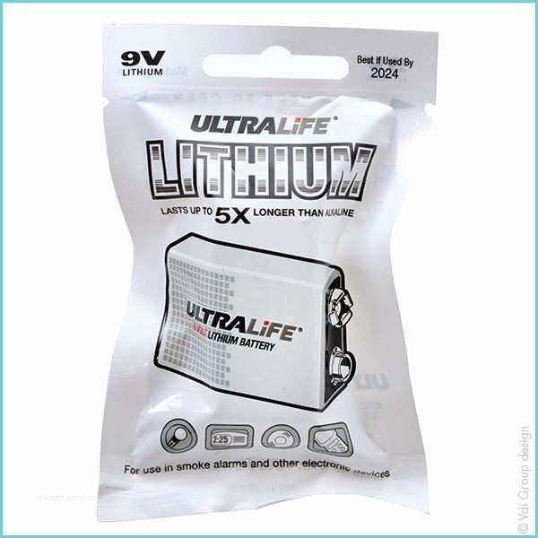 Pile Lithium 9v Ultralife Ultralife Pile Lithium U9vl Fp Sachet Indiv 9v 1 2ah
