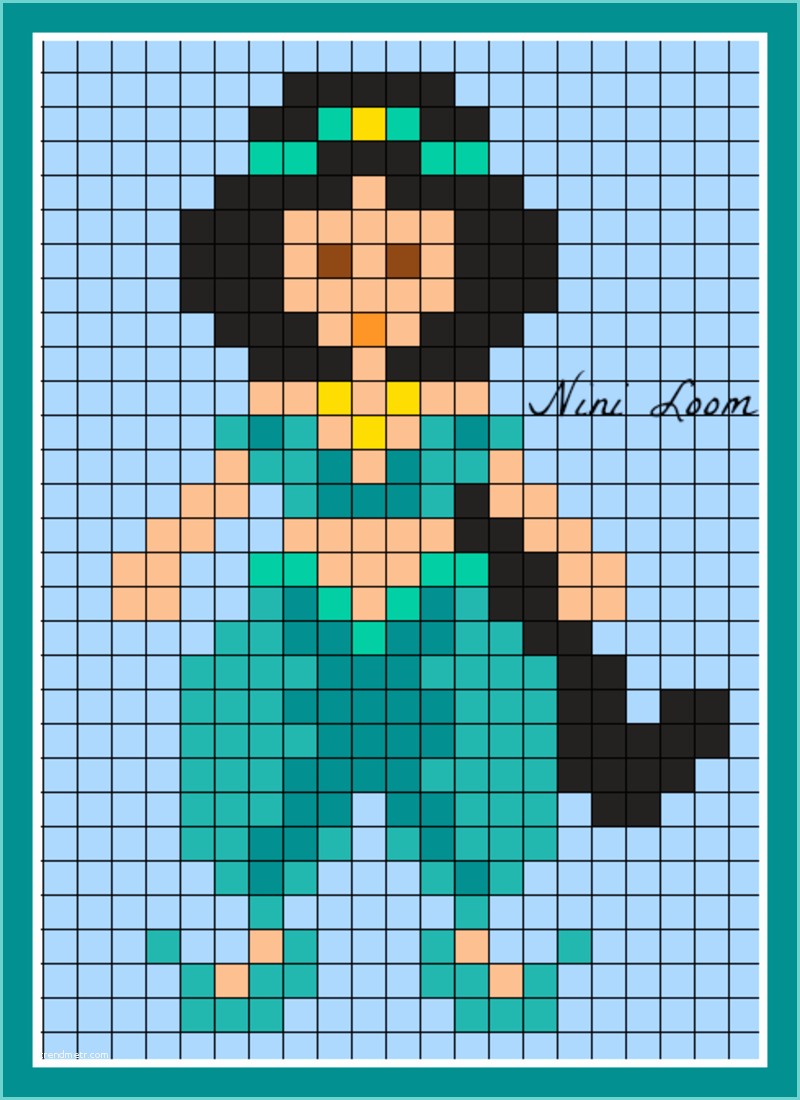 Pixel Art Gratuit Personnage Disney Aladdin