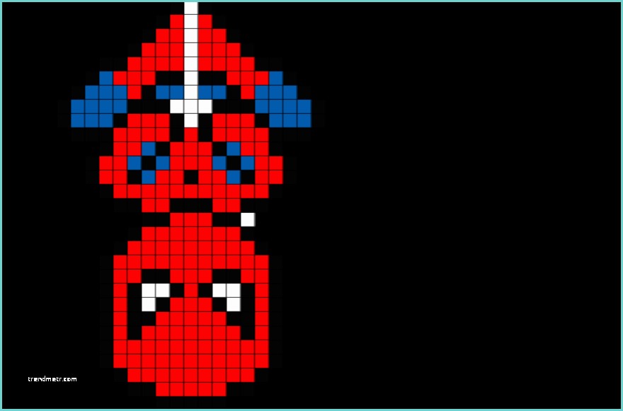 Pixel Art Simple Et Rapide Spider Man Pixel Art – Brik