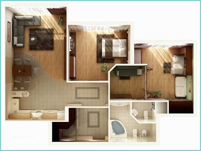 Plan Appartement 2 Chambres Idee Plan3d Appartement 2chambres 10