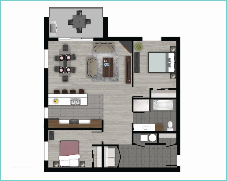 Plan Appartement 2 Chambres Nos Appartements
