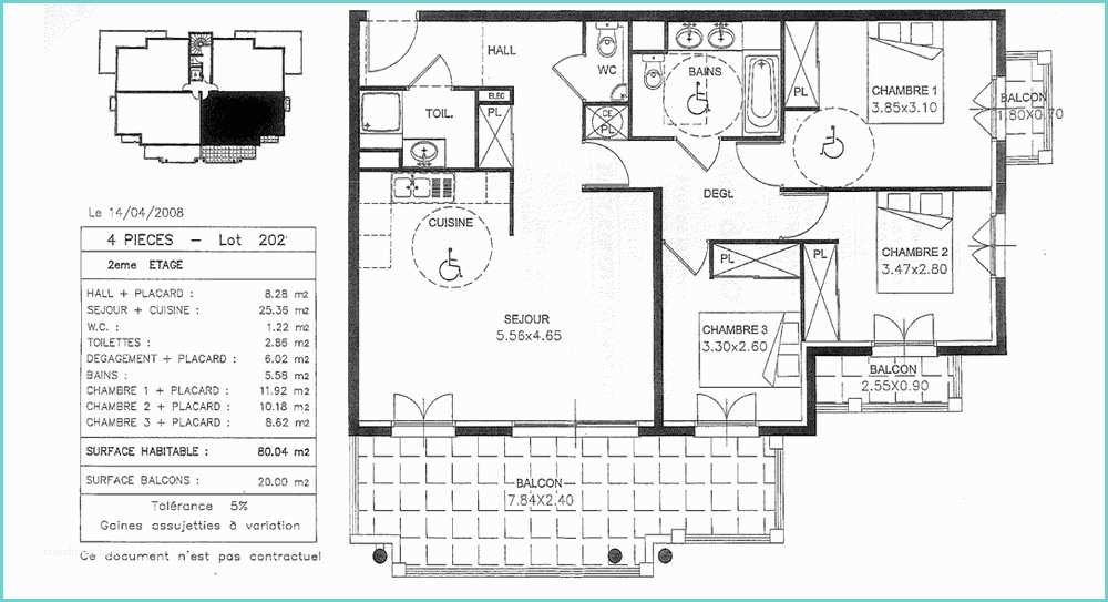 Plan Appartement 2 Chambres Plan Appartement 80m2 3 Chambres