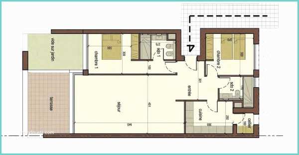 Plan Appartement 2 Chambres Plan Appartement Sublime 2 Chambres