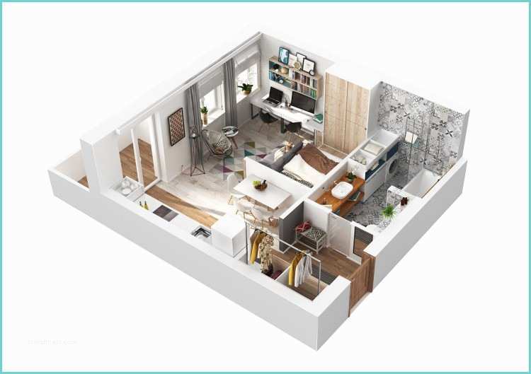 Plan Appartement 50 M2 Aménagement Et Décoration D Un Appartement De 40m2