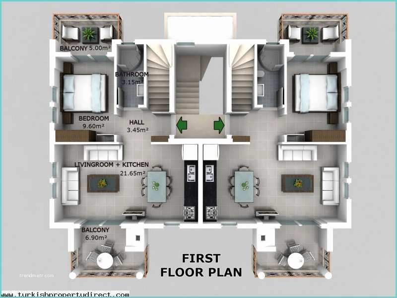 Plan De Maison 3d 150m2 Plan Duplex 150m2