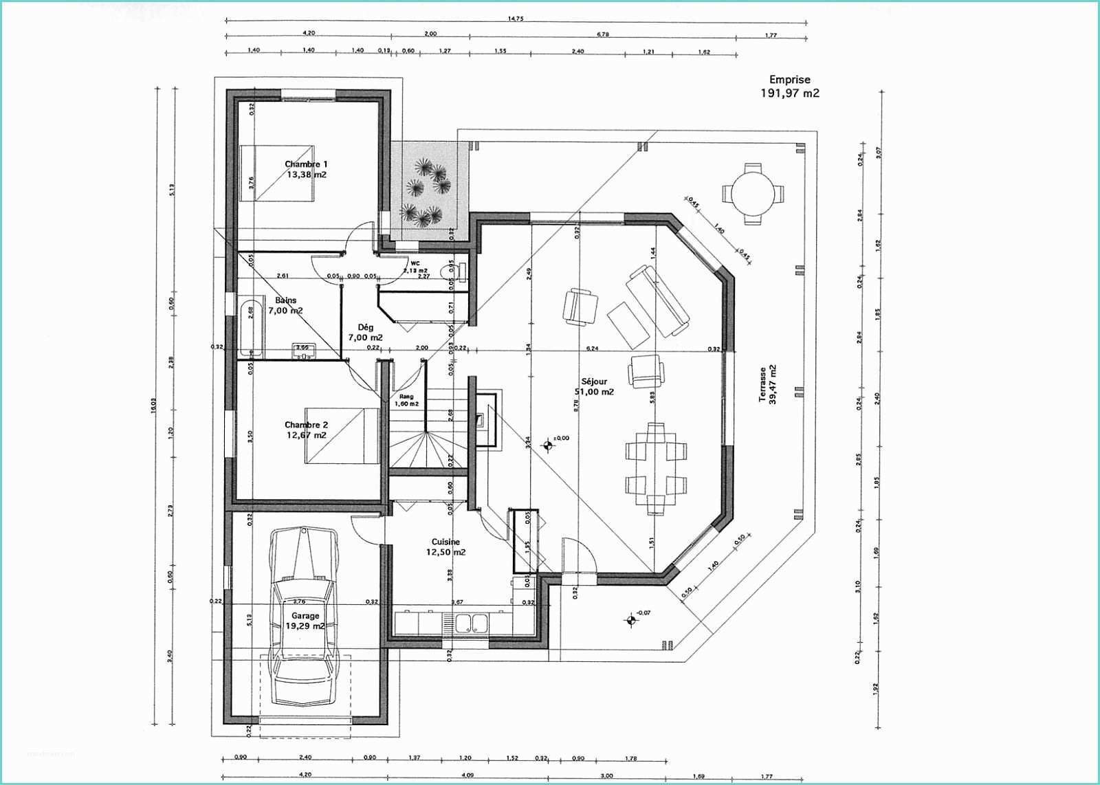 Plan De Maison Gratuit 4 Chambres Plan Maison Moderne Gratuit Tunisie