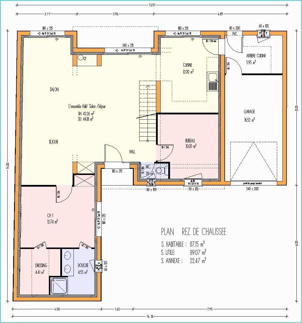 Plan De Maison Simple 3 Chambres Modèles Maisons à Ossature Bois Page 1