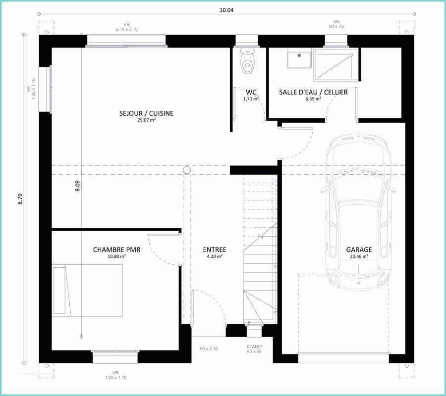 Plan De Maison Simple 3 Chambres Plan Maison Individuelle 4 Chambres Gaya Habitat Concept