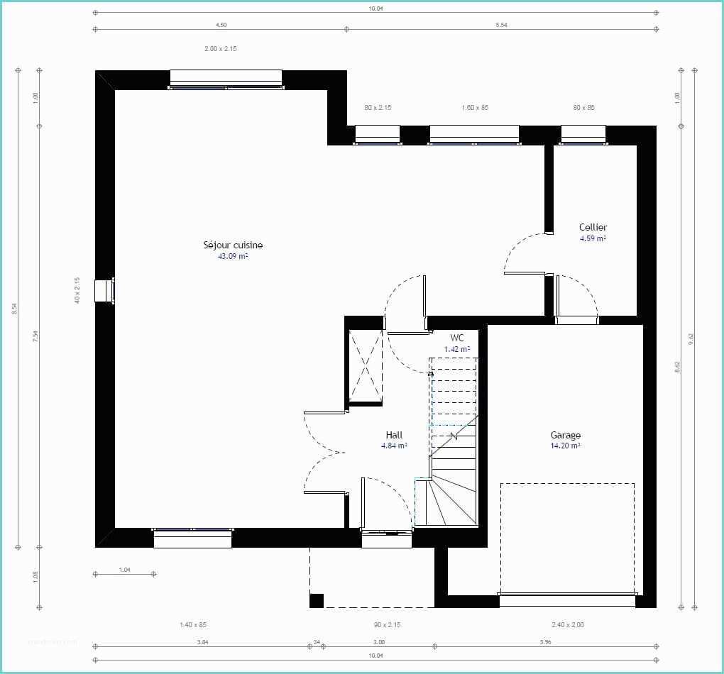 Plan De Maison Simple F2 Maison Individuelle Lesmaisons 28