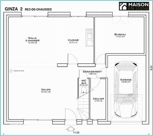 Plan De Maison Simple F2 Modèle Et Plans Ginza2 Du Constructeur Terre Et Demeure