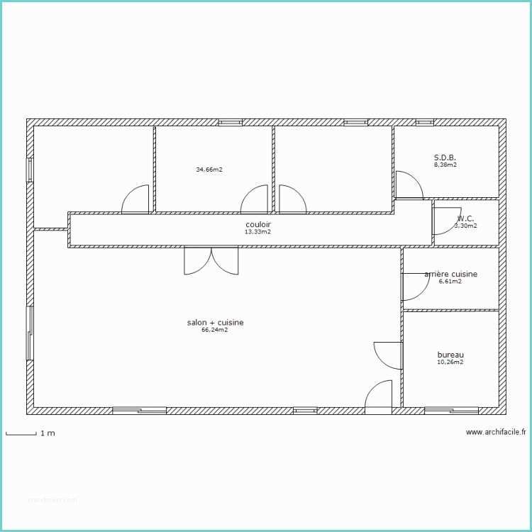 Plan De Maison Simple Maison Simple Sans Garage Plan 7 Pièces 143 M2 Dessiné