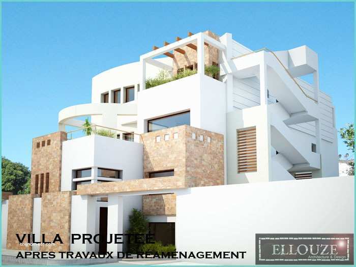 Plan Des Maisons Gratuit En Tunisie Architecture Maison Tunisienne Moderne