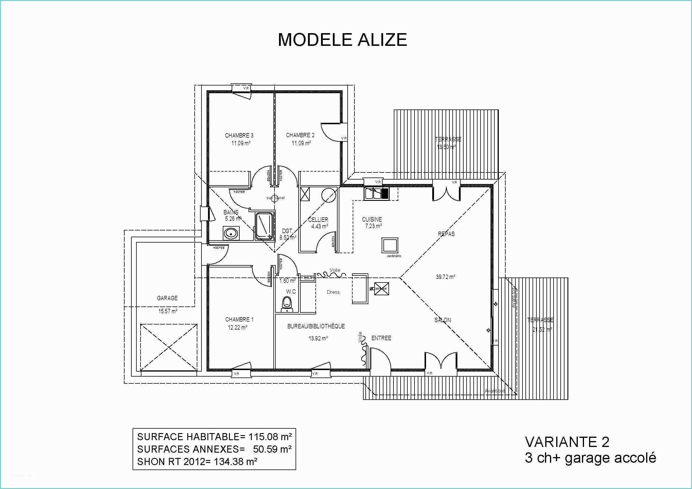 Plan Maison 5 Chambres Plain Pied Plan Maison Plain Pied 5 Chambres 9 Mod232les Et Plans