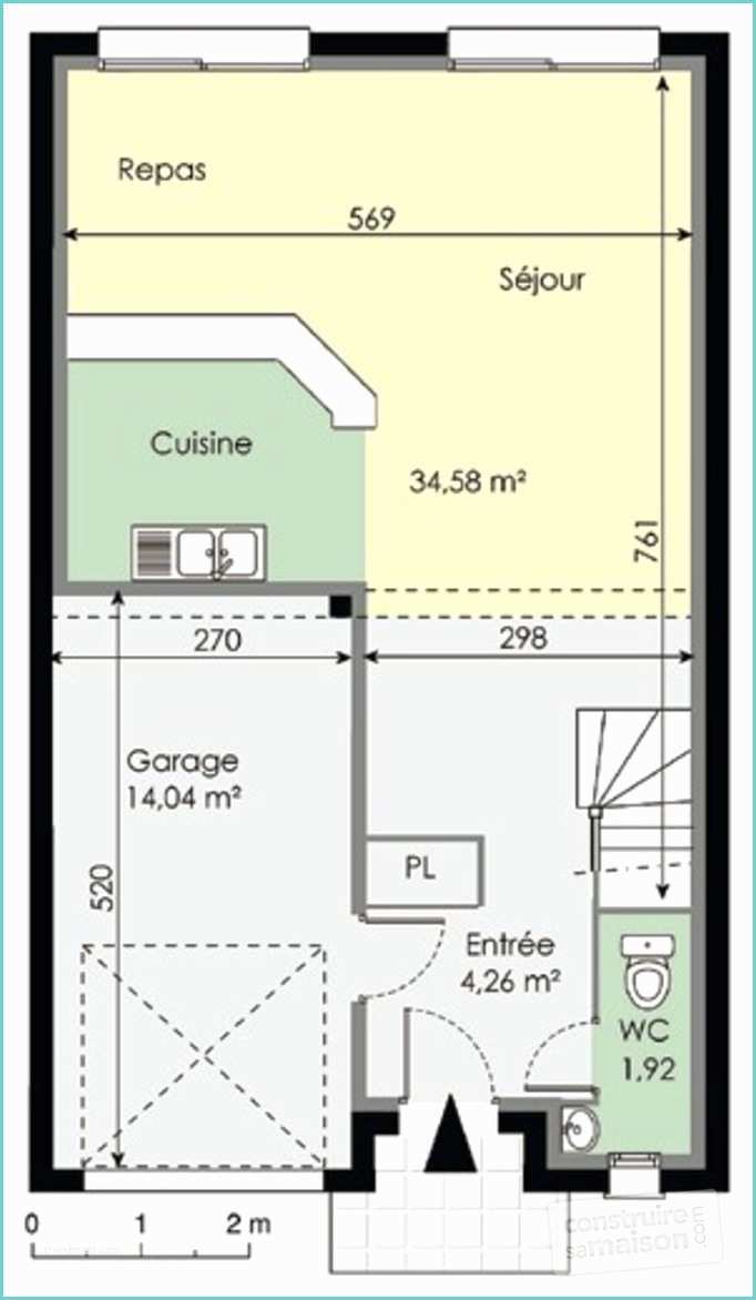 Plan Maison 50m2 1 Chambre Maison à étage Détail Du Plan De Maison à étage