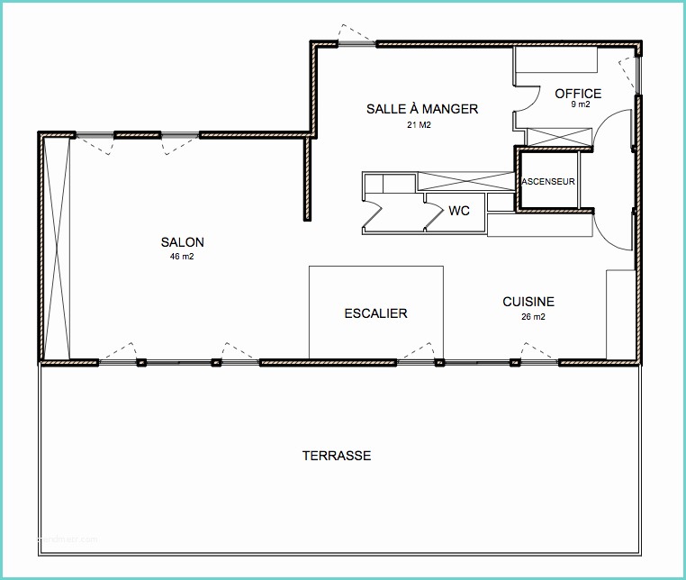 Plan Maison 50m2 1 Chambre Plan Appartement 50m2 Duplex