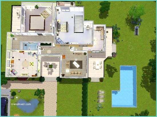 Plan Maison Californienne Plan Maison Sims 2