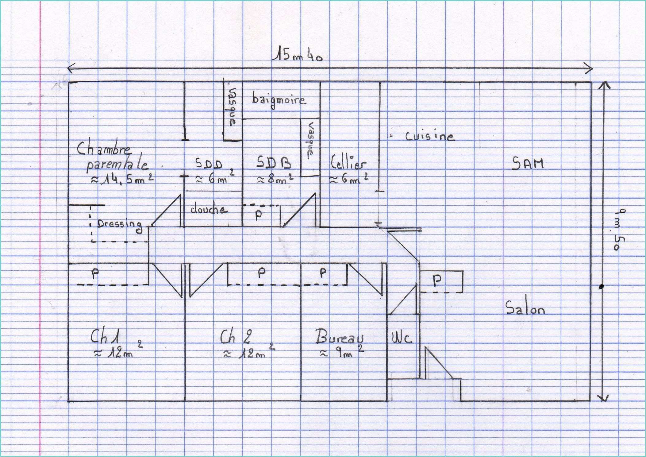 Plan Maison T5 Plain Pied Plan Maison Env 100m² Plain Pied En Haute Garonne 17