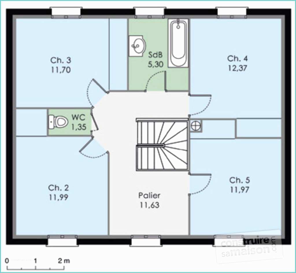 Plan Petite Maison Etage Maison à étage 1 Détail Du Plan De Maison à étage 1