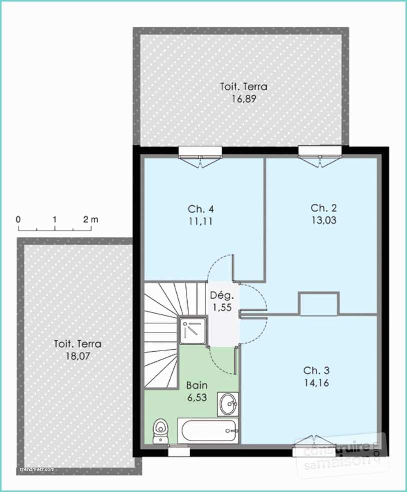Plan Petite Maison Etage Maison à étage 2 Détail Du Plan De Maison à étage 2