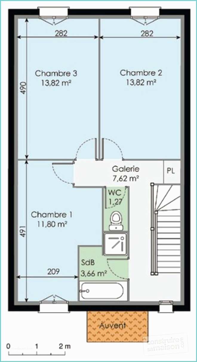 Plan Petite Maison Etage Maison à étage Détail Du Plan De Maison à étage