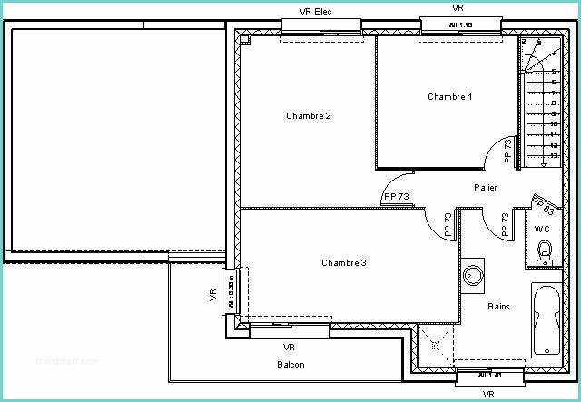 Plan Petite Maison Etage Plan De Maison Contemporaine Exemple De Maison Moderne
