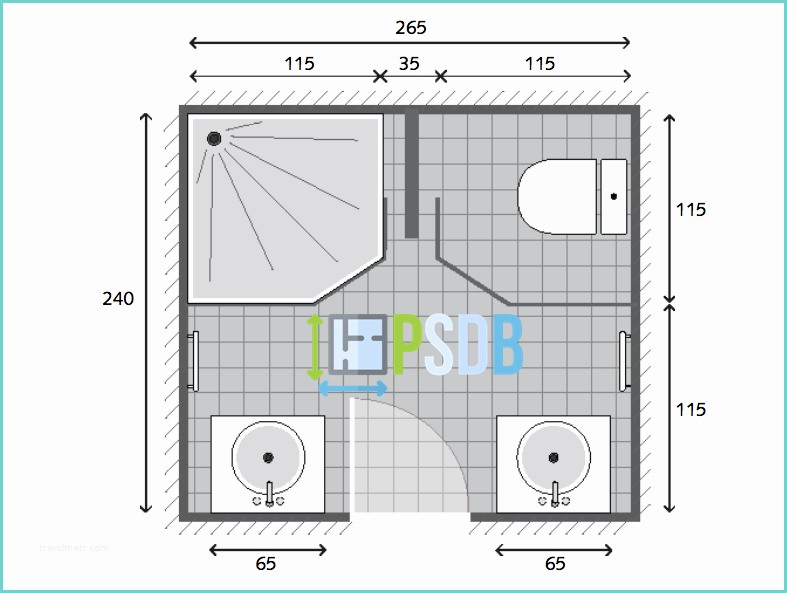 Plan Petite Salle De Bain 4m2 [plan] Plan Salle De Bain De 6 4m2 Modèle Et Exemple D