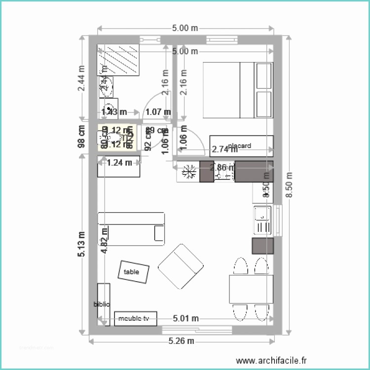 Plan Piece A Vivre 40m2 Maison 40m2 – top Maison