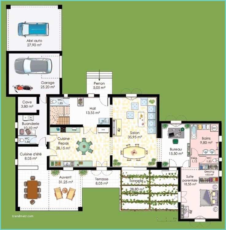 Plan Suite Parentale 30m2 Plan Maison Avec Suite Parentale Plan Maison Avec Suite