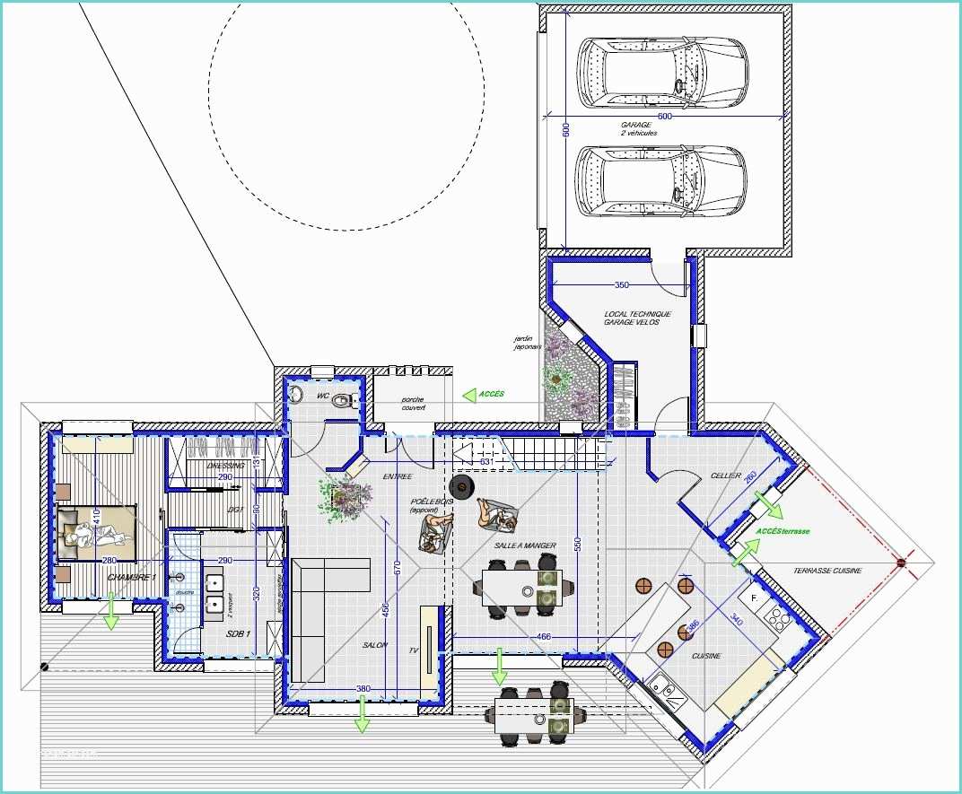 Plans De Maison 150m2 Plan Maison Cubique 150 M2