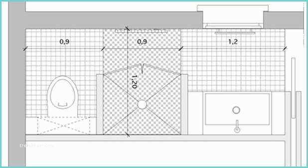 Plans Petite Salle De Bain La Douche Entre toilettes Et Point D Eau