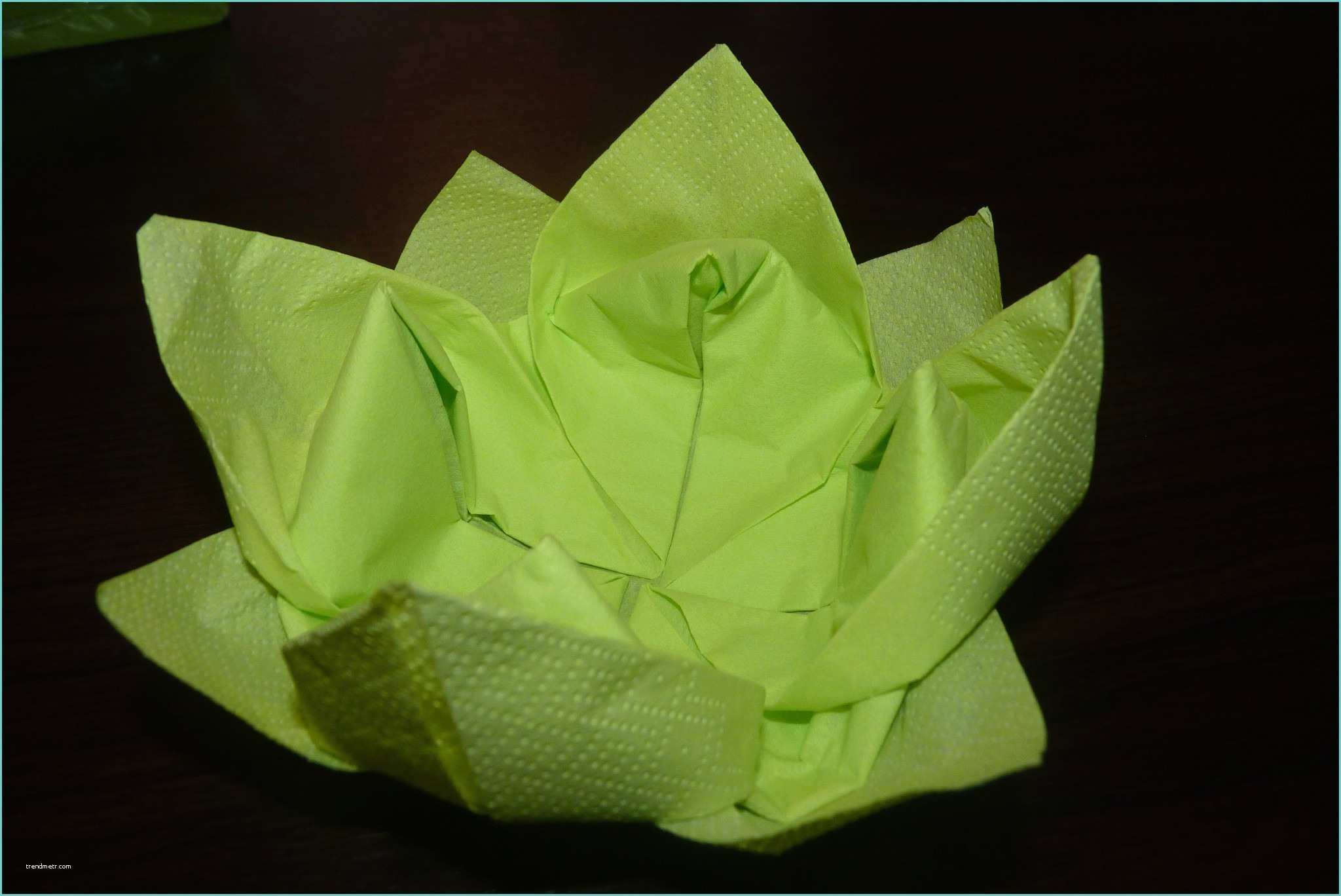 Pliage De Serviette En Papier Facile Fleur Pliage De Serviette En Papier Facile Fleur