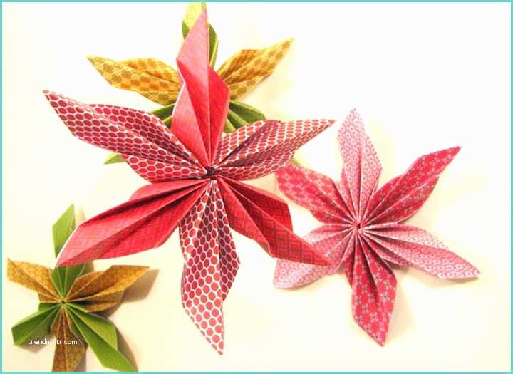 Pliage Etoile De Noel Etoile En Pliage origami Décoration De Noël