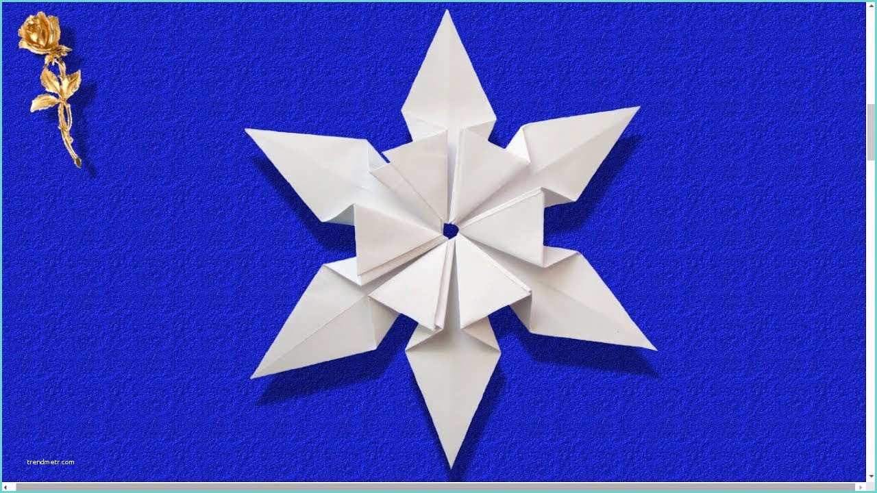Pliage Flocon De Neige Facile Pliage Serviette Flocon De Neige Avec origami Modulaire
