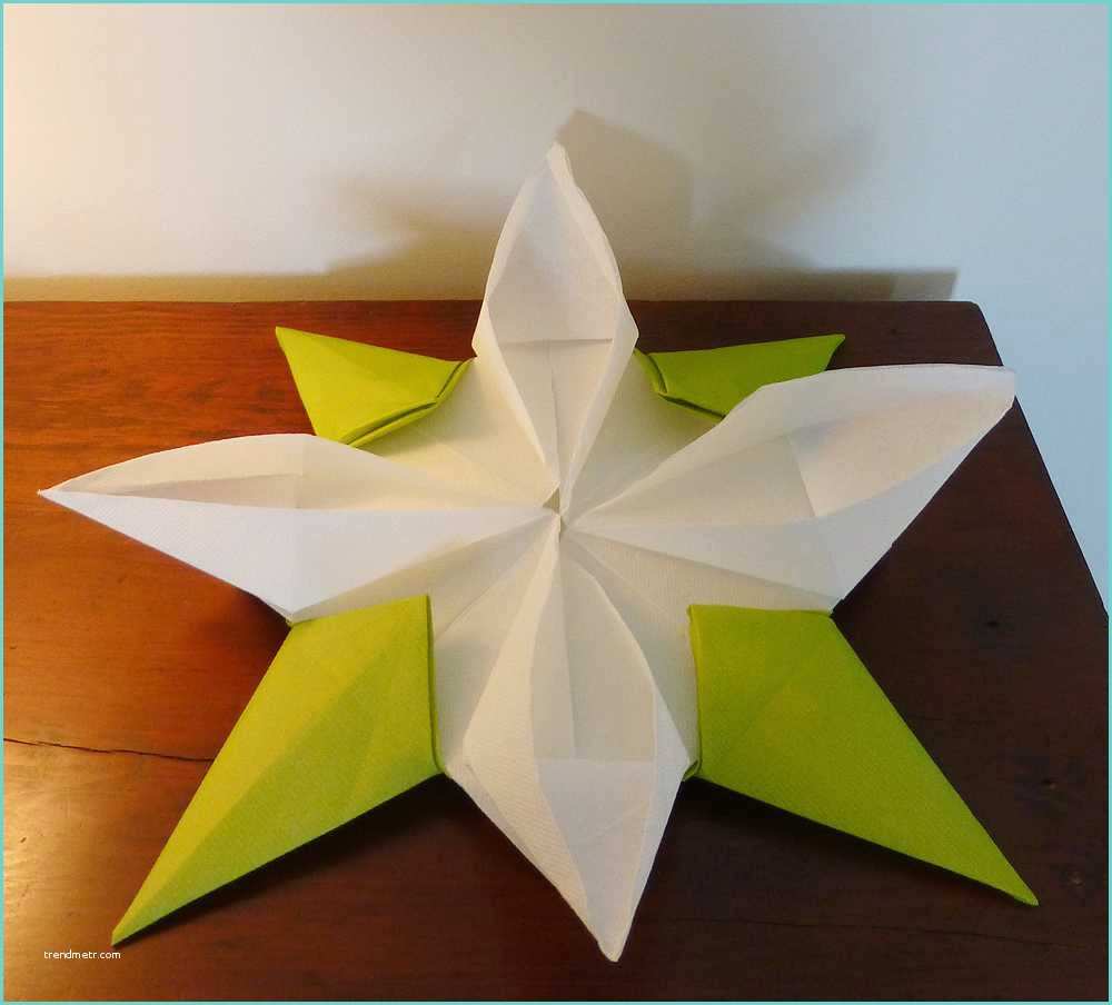 Pliage Serviette Noel Etoile origami Serviette De Table Fashion Designs