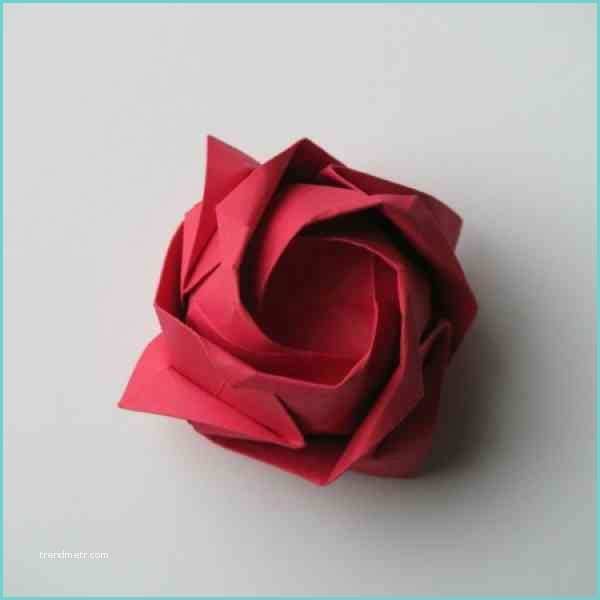 Pliage Serviette Rose Explication origami Rose