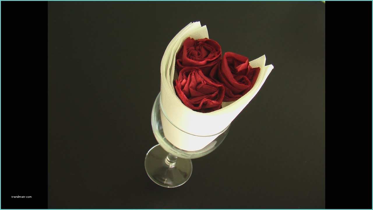 Pliage Serviette Rose Pliage Serviette Papier Coupe De Rose