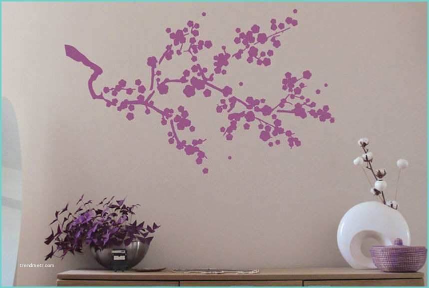 Pochoir Mural A Peindre Pochoir Cerisier Japonais L Pochoirs & Peintures