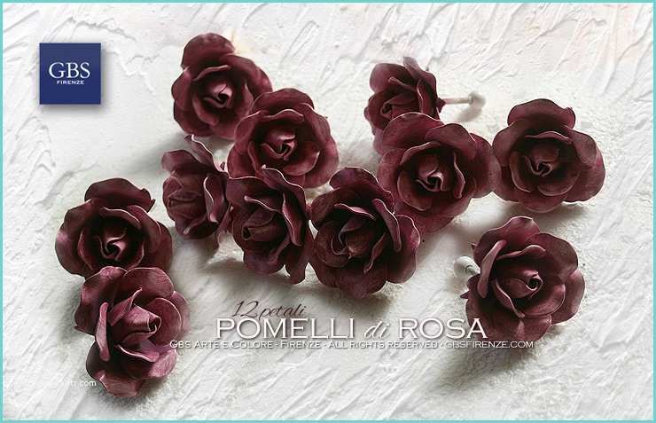 Pomelli A forma Di Rosa Pomelli Di Rosa 12 Petali Gbs Firenze Casa