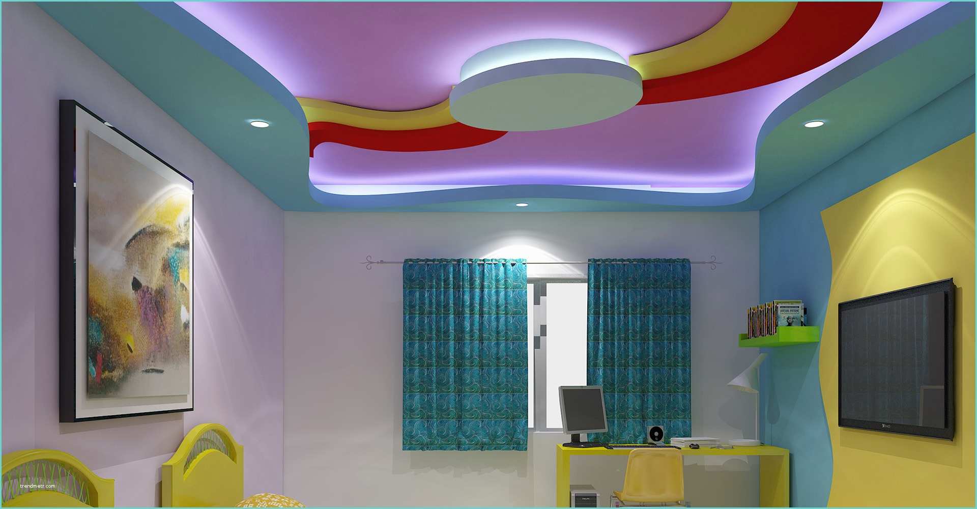 Pop Designs for Ceiling Residential Building Home Ceiling Designs India