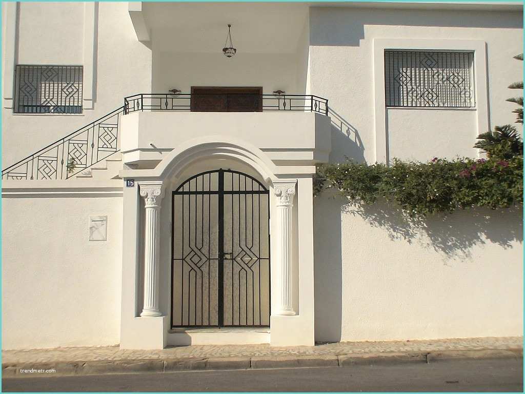 Porte Fer forg Moderne En Tunisie Facade De Maison En Tunisie