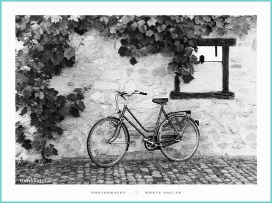Poster Noir Et Blanc Affiche Noir Et Blanc De Monte Nagler La Bicyclette
