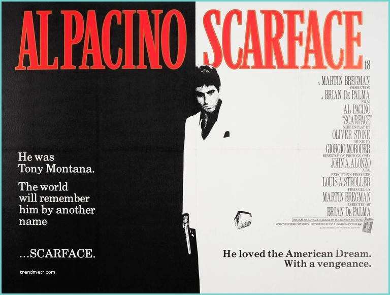 Poster Scarface Geant original Vintage Movie Poster for the Cult Starring