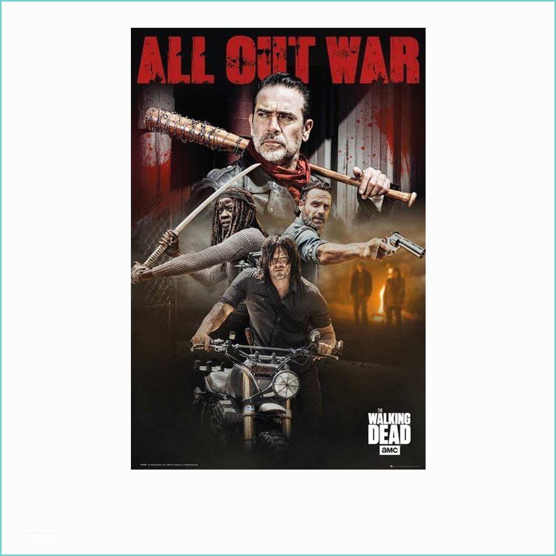 Poster Scarface Geant Poster the Walking Dead All Out War Disponible Sur S