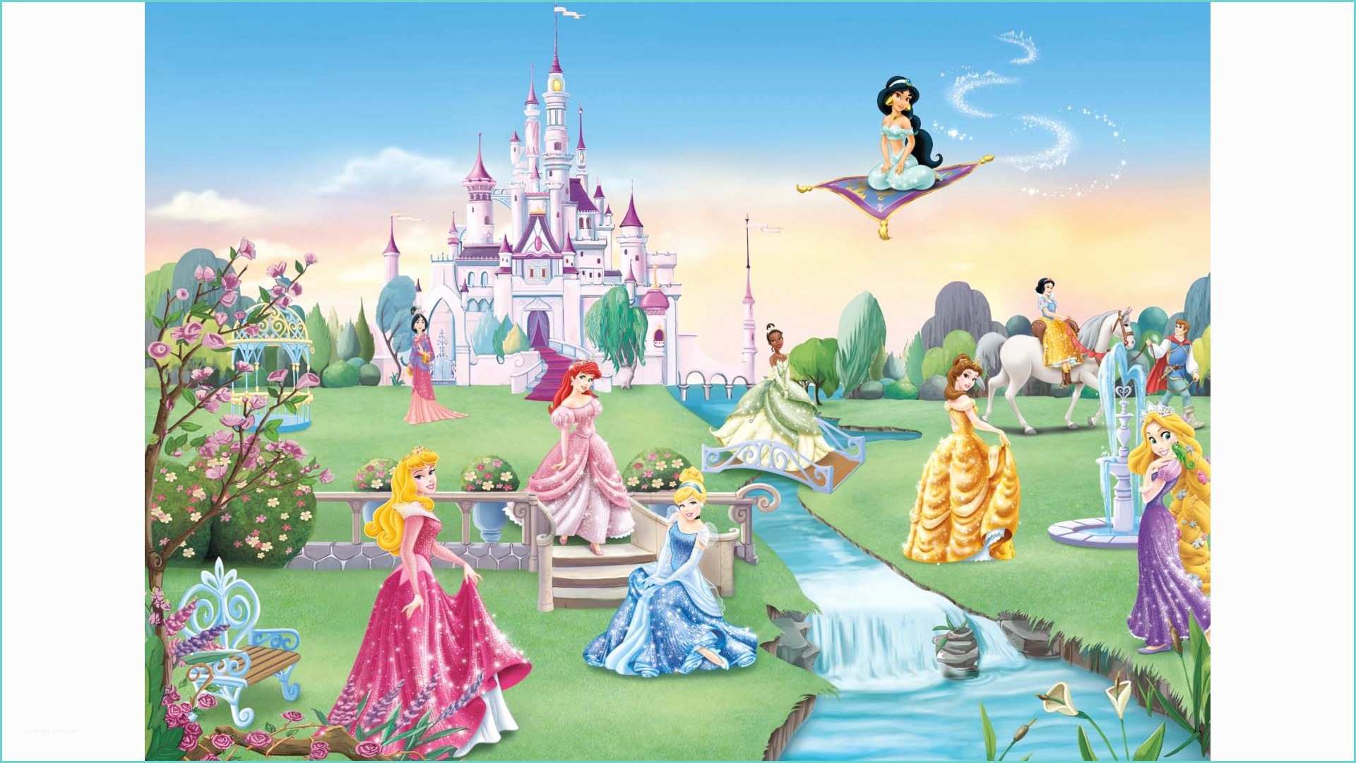 Poster Xxl Disney Poster Xxl Princesses Disney Le Château Panoramique