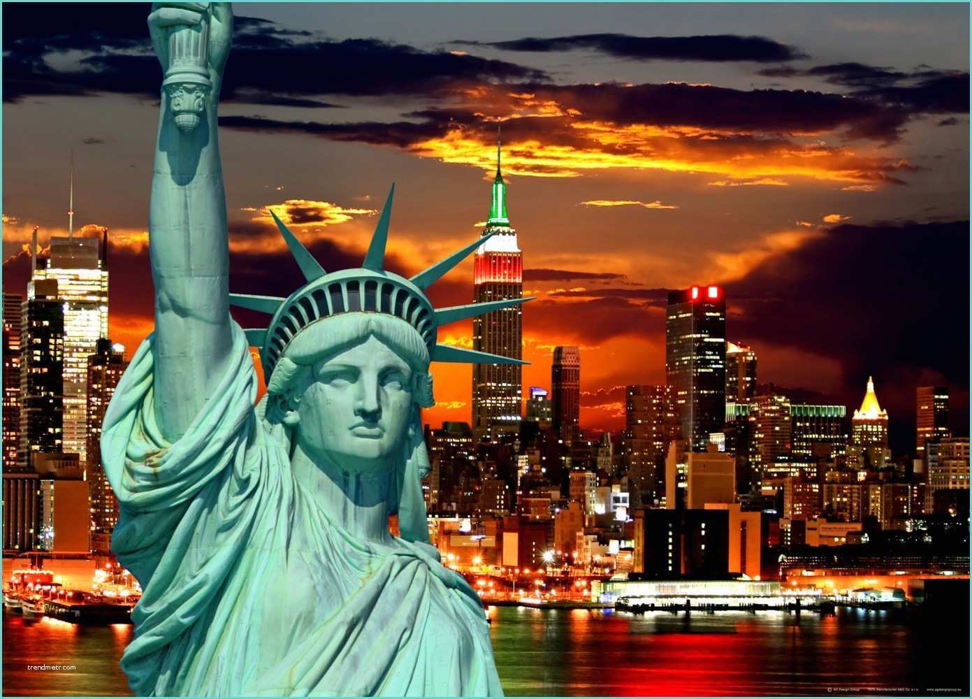 Poster Xxl New York Xxl Poster Wall Mural Wallpaper Statue Of Liberty New York