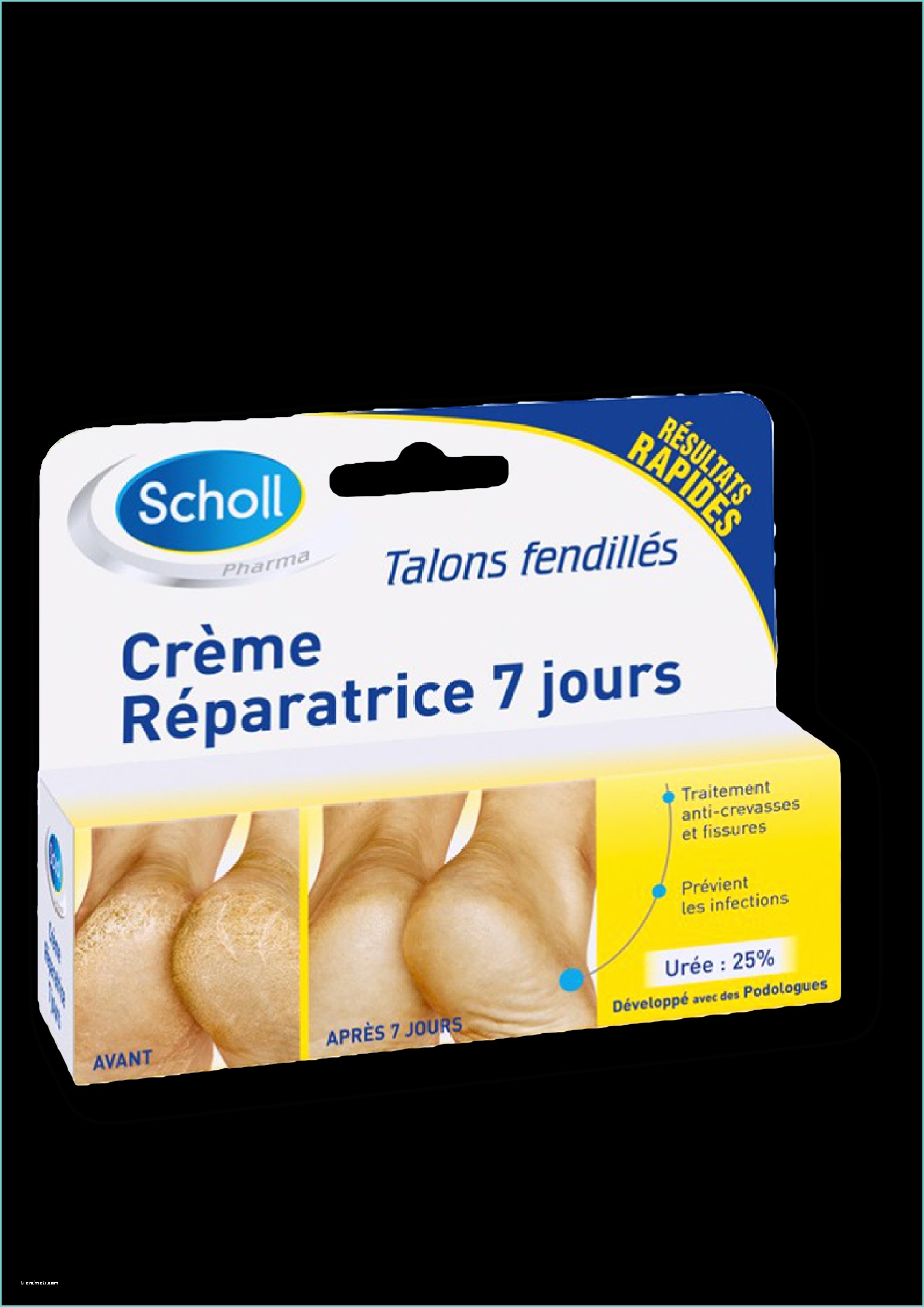Produit Pour Cafard Pharmacie Scholl Crème Réparatrice Pour Talons Fendillés 60 Ml